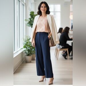 J. Crew Beige Ruffled Blouse‎